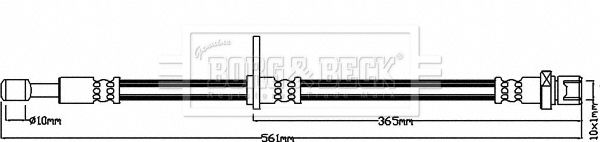 BORG & BECK Pidurivoolik BBH8197